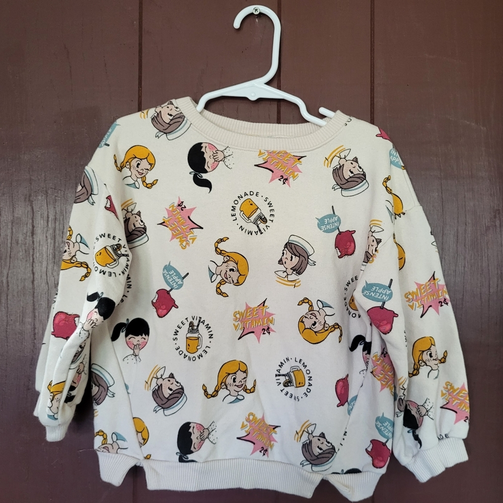 Zara Toddler Faces Print Sweatshirt. - Picture 10 of 10